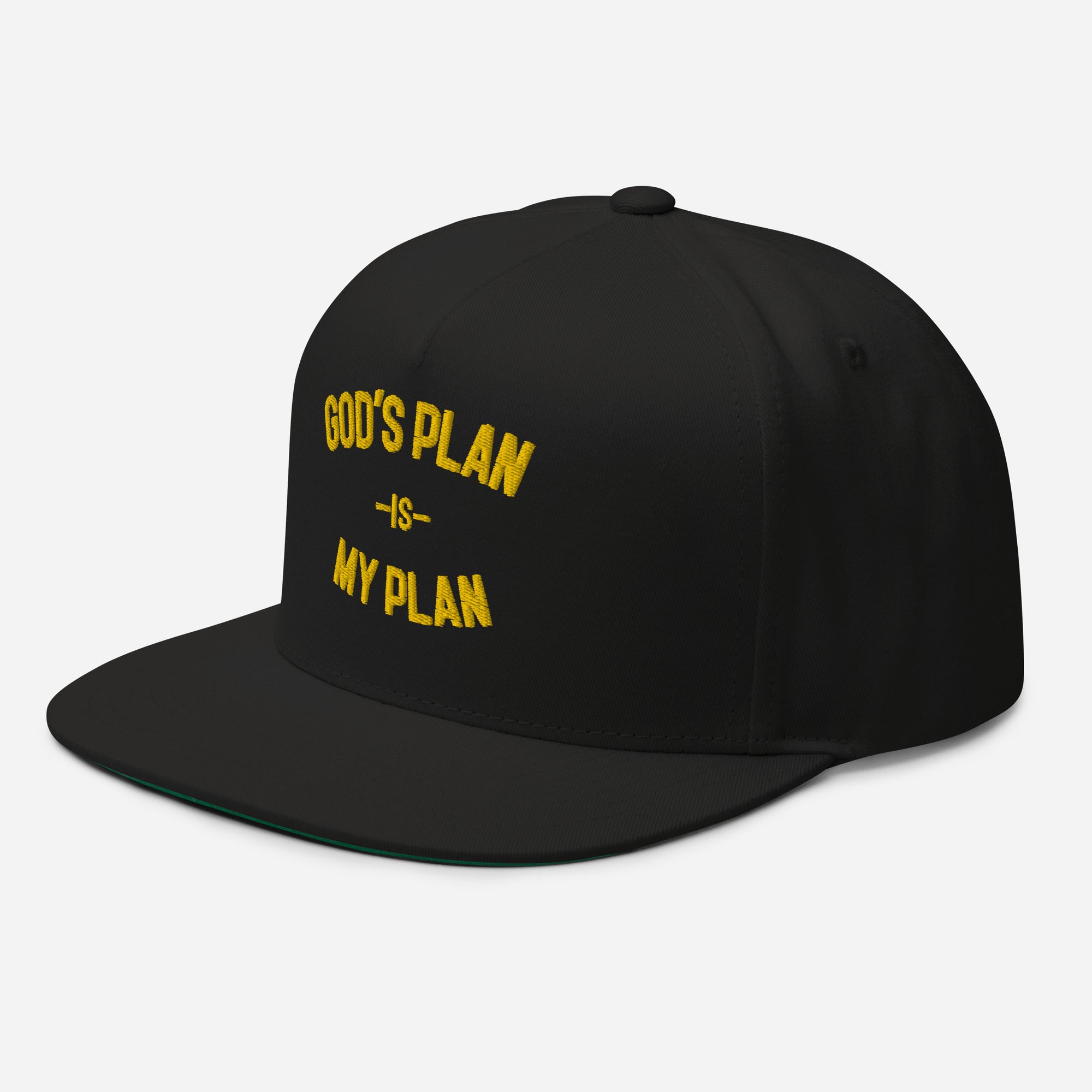 God's Plan My Plan Gold Hat