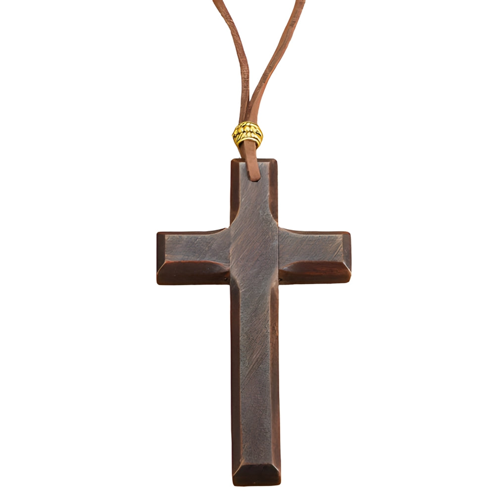 Vintage Wood Cross Leather Necklace, Used By God, Used By God Clothing, Christian Apparel, Christian Bracelets, Christian Necklace, Christian Jewelry, Christian Gift, Wood Bracelet, Cross Bracelet, Christian Prayer Beads, Religious Gift, Prayer Bracelet, Prayer Beds, Cross Necklace, Cros Crucifix Necklace, Men's Bracelet, Women's Bracelet, Men's Necklace, Women's Necklace, Elevated Faith, String Bracelets, black cross