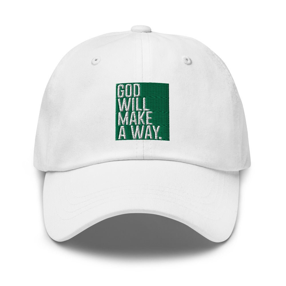 God Will Make A Way Dad Hat, Used By God, Used By God Clothing, Christian Apparel, Christian Hats, Christian T-Shirts, Christian Clothing, God Shirts, Christian Sweatshirts, God Clothing, Jesus Hoodie, Jesus Clothes, God Is Dope, Art Of Homage, Red Letter Clothing, Elevated Faith, Active Faith Sports, Beacon Threads, God The Father Apparel