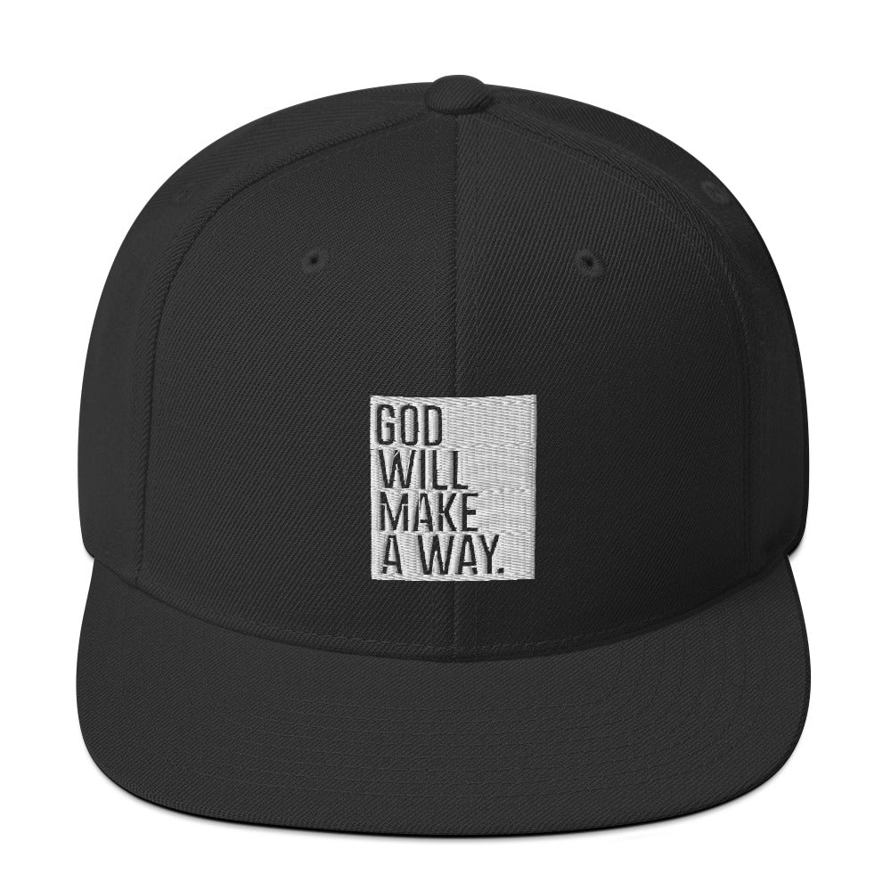God Will Make A Way Snapback Hat, Used By God, Used By God Clothing, Christian Apparel, Christian Hats, Christian T-Shirts, Christian Clothing, God Shirts, Christian Sweatshirts, God Clothing, Jesus Hoodie, Jesus Clothes, God Is Dope, Art Of Homage, Red Letter Clothing, Elevated Faith, Active Faith Sports, Beacon Threads, God The Father Apparel