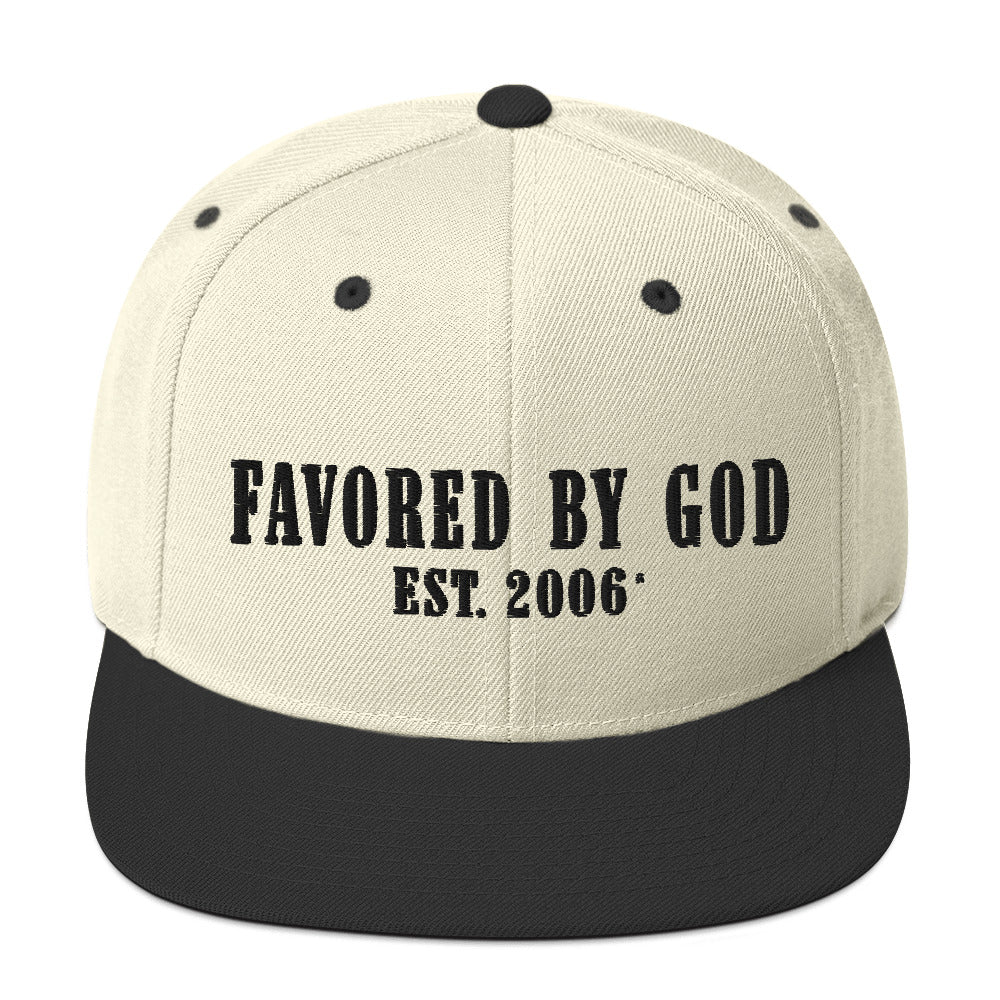 Favored By God Est. 2006 Original Snapback Hat