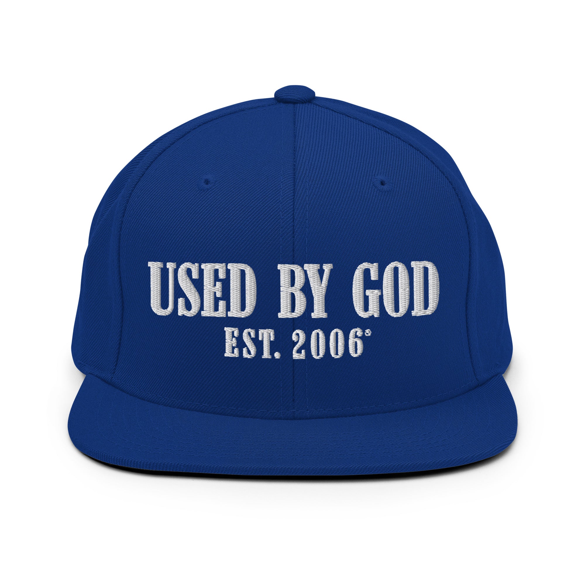 Used By God Est. 2006 Snapback Hat, Used By God, Used By God Clothing, Christian Apparel, Christian Hats, Christian T-Shirts, Christian Clothing, God Shirts, Christian Sweatshirts, God Clothing, Jesus Hoodie, Jesus Clothes, God Is Dope, Art Of Homage, Red Letter Clothing, Elevated Faith, Active Faith Sports, Beacon Threads, God The Father Apparel