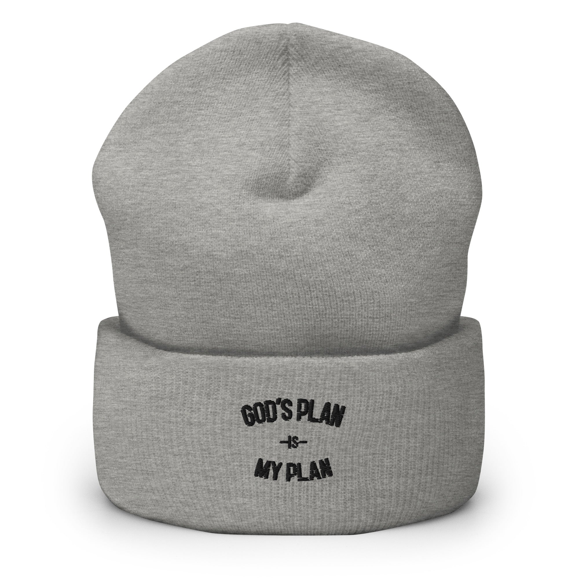 God's Plan Is My Plan Beanie, christian hats, christian apparel, christmas gift, christian clothing, used by god clothing, ubg clothing, elevated faith, active faith, god is dope, 3:16 collection, beanie, cuffed beanie, designer beanie, god's plan is my plan, christian t-shirt, christian shirt, christian clothing brand, 