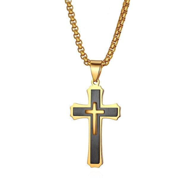 Boniskiss Stainless Steel Easter Cross Necklace - Used by God Clothing