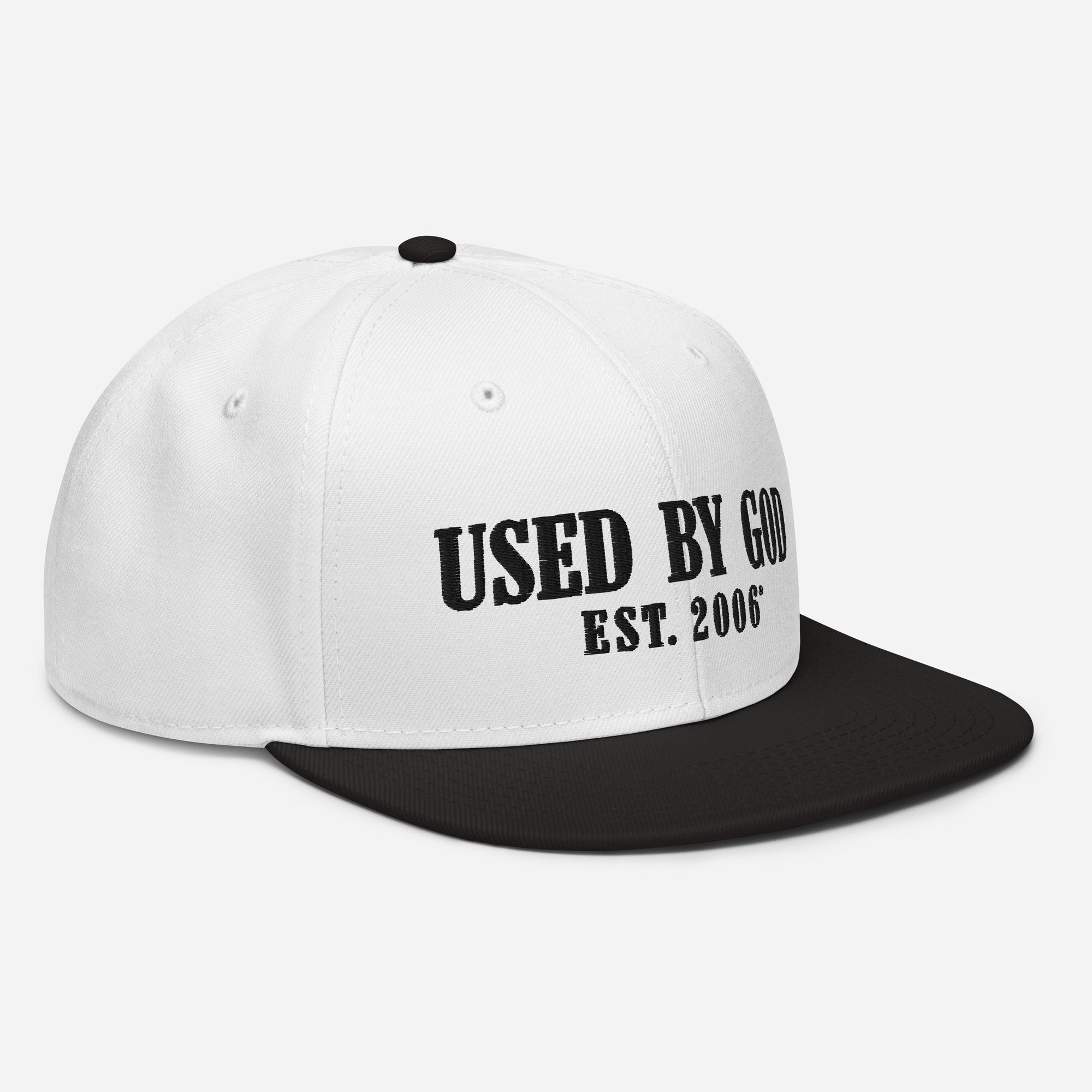 Used By God Est. 2006 BW Snapback Hat